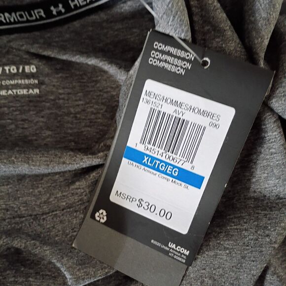 Under Armour men's compression mock neck sleeveless athletic top XL NEW - Picture 6 of 8